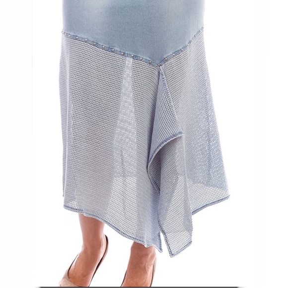 LAFeI NieR DeNim L0nG StrEtCh nEt skiRt🦋 - Picture 6 of 6